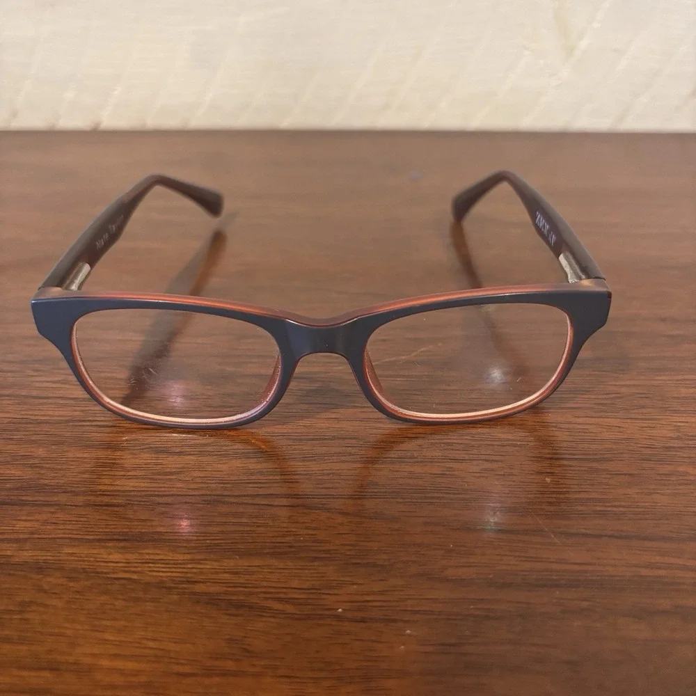 Zenni Eyeglasses Frames Oval Brown/Blue Read Description‎